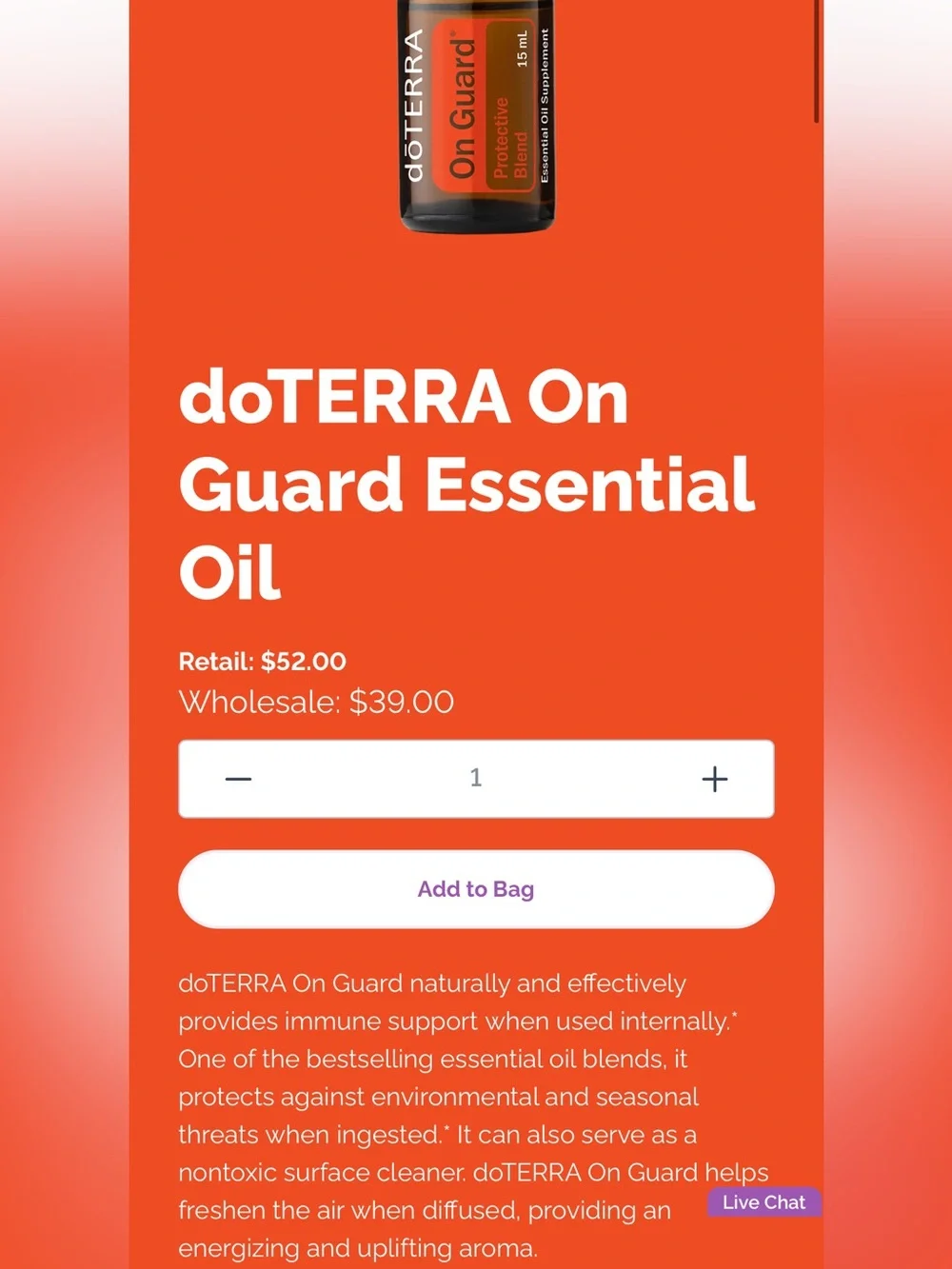 Doterra On Guard Protective Blend — set of 2 (15ml bottles) - Picture 2 of 4